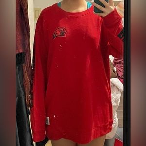 Oversized Redhawks Sweater - Pink/Victoria Secret